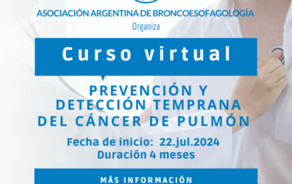 Nuevo Curso Virtual Prevención y Detección Temprana del Cáncer de Pulmón – Inicia 22 de Julio 2024